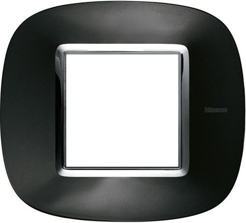 Рамка эллипс Legrand BTicino Аxial Axolute 2 мод Темный металлик  картинка